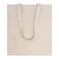 bavlněná nákupní taška přírodní s potiskem loga