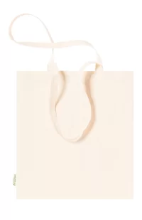 bavlněná nákupní taška přírodní s potiskem loga - foto 3