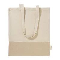 bavlněná nákupní taška přírodní s potiskem loga - foto 2