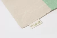 bavlněná nákupní taška zelená s potiskem loga - foto 5