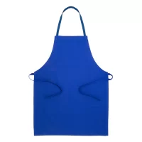 bavlněná zástěra modrá s potiskem loga - foto 2