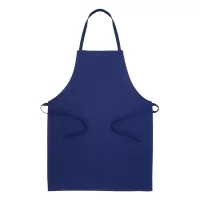 bavlněná zástěra tmavě modrá s potiskem loga - foto 2