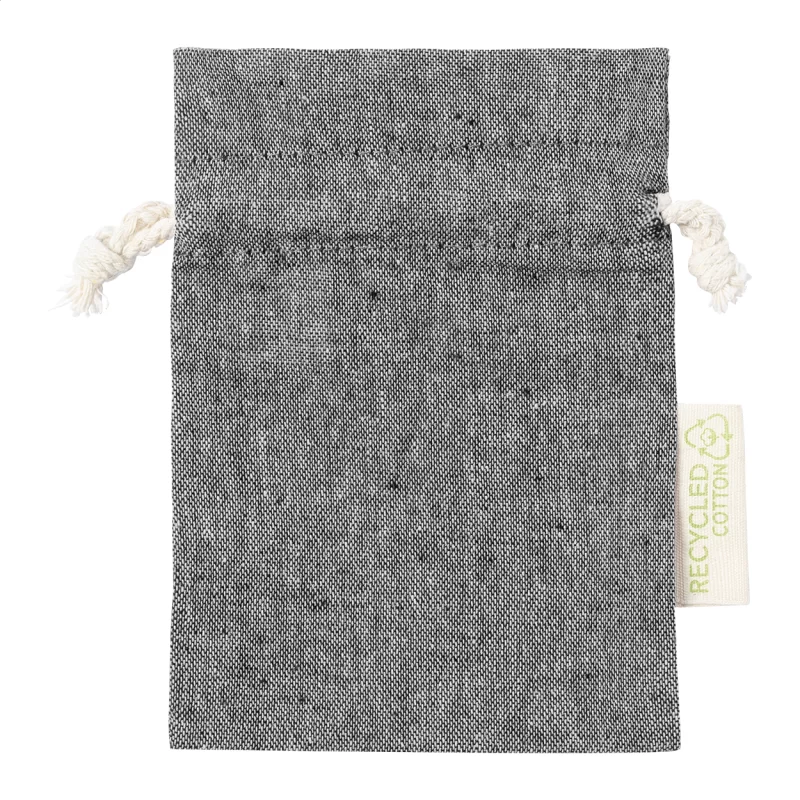 bavlněný dárkový pytlík černá — reklamní předmět s vlastním potiskem bavlněný dárkový pytlík černá s potiskem loga