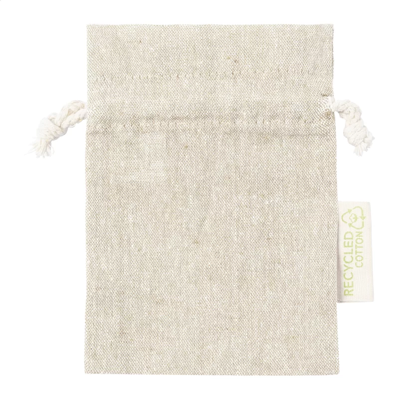 bavlněný dárkový pytlík přírodní s potiskem loga
