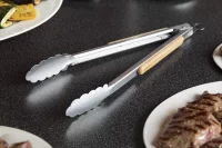 BBQ kleště přírodní s potiskem loga - foto 5