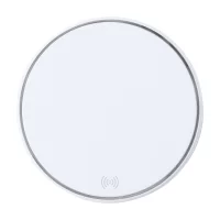 bezdrátová nabíječka bílá s potiskem loga - foto 2