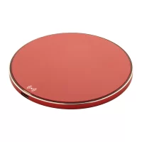 bezdrátová nabíječka červená s potiskem loga - foto 2