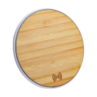 bezdrátová nabíječka přírodní s potiskem loga - foto 2