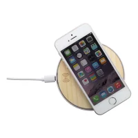 bezdrátová nabíječka přírodní s potiskem loga - foto 5