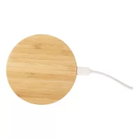 bezdrátová nabíječka přírodní s potiskem loga - foto 3