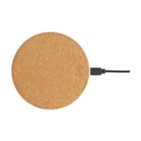 bezdrátová nabíječka přírodní s potiskem loga - foto 2