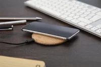 bezdrátová nabíječka přírodní s potiskem loga - foto 9