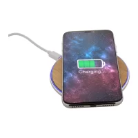 bezdrátová nabíječka přírodní s potiskem loga - foto 11