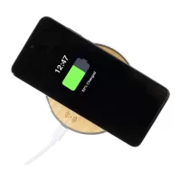 bezdrátová nabíječka přírodní s potiskem loga - foto 12