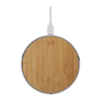 bezdrátová nabíječka přírodní s potiskem loga - foto 4