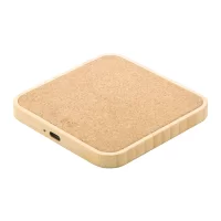 bezdrátová nabíječka přírodní s potiskem loga - foto 2