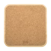 bezdrátová nabíječka přírodní s potiskem loga - foto 3