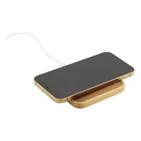 bezdrátová nabíječka přírodní s potiskem loga - foto 6