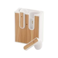 bezdrátová sluchátka bílá s potiskem loga - foto 3