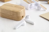 bezdrátová sluchátka přírodní s potiskem loga - foto 9