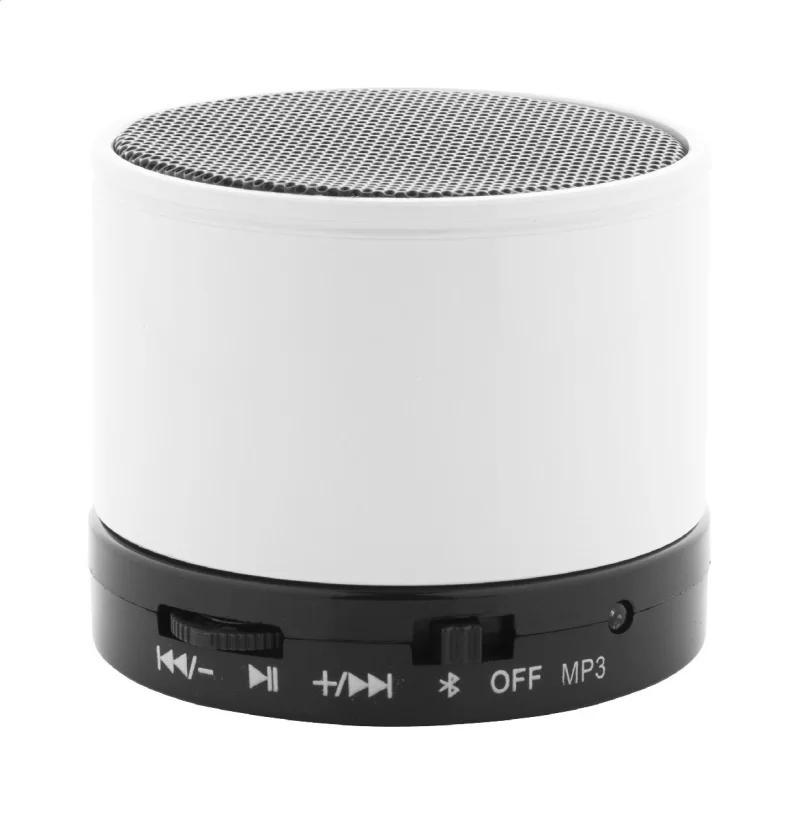 bezdrátový reproduktor bílá — reklamní předmět s vlastním potiskem bezdrátový reproduktor bílá s potiskem loga