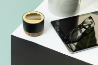 bezdrátový reproduktor černá s potiskem loga - foto 4