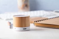 bezdrátový reproduktor přírodní s potiskem loga - foto 6