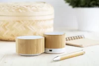 bezdrátový reproduktor přírodní s potiskem loga - foto 10