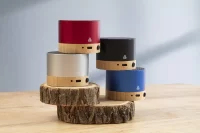 bezdrátový reproduktor stříbrná s potiskem loga - foto 5