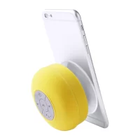 bezdrátový reproduktor žlutá s potiskem loga - foto 3