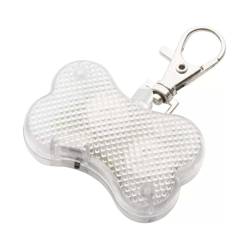 bezpečnostní světlo pro zvířata bílá s potiskem loga