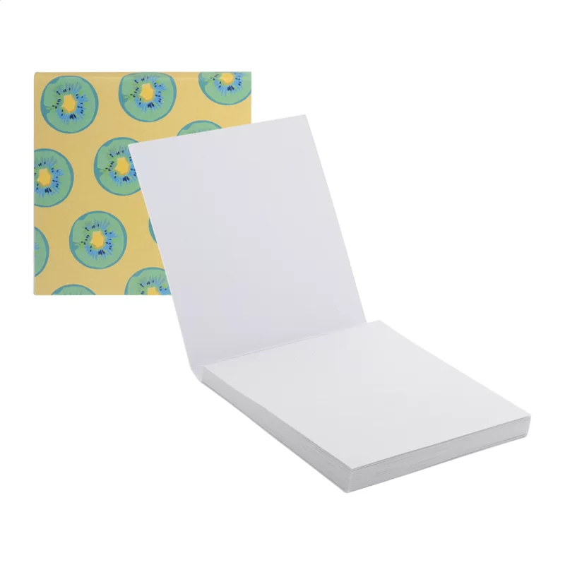 bloček s samolepícími lístky na zakázku bílá s potiskem loga