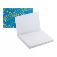 bloček s samolepícími lístky na zakázku bílá s potiskem loga