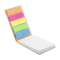 bloček se samolepícími lístky na zakázku přírodní s potiskem loga - foto 2