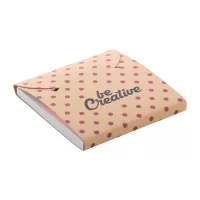 bloček se samolepícími lístky na zakázku přírodní s potiskem loga - foto 4