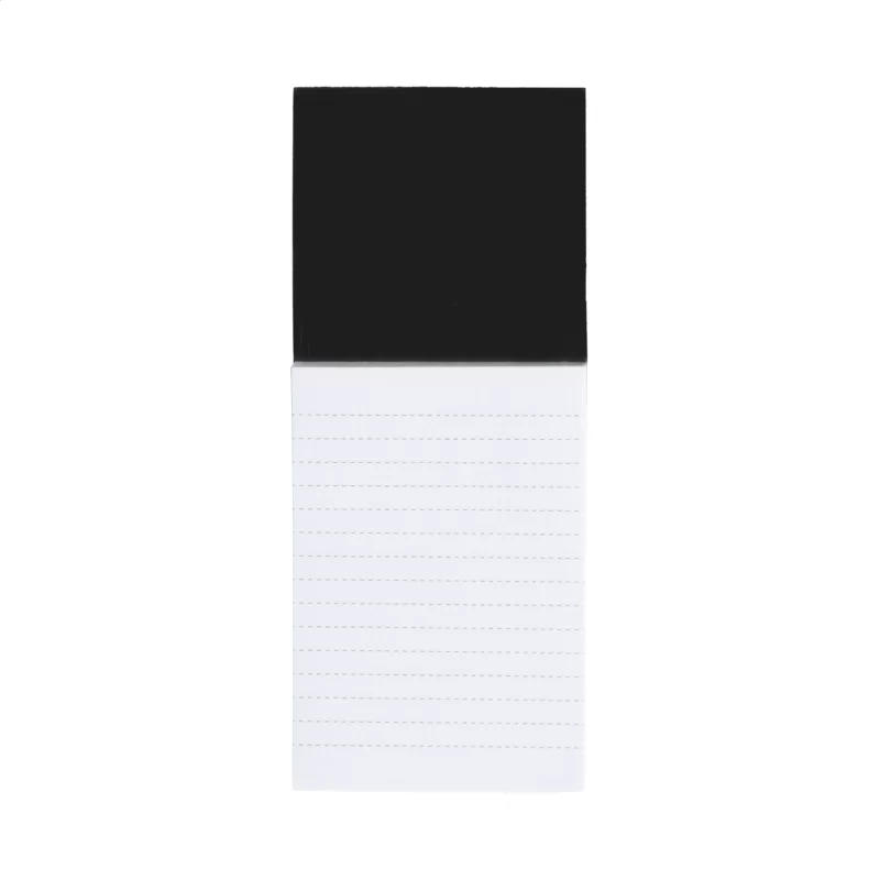 blok s magnetkou černá s potiskem loga