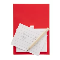 blok s magnetkou červená s potiskem loga - foto 3