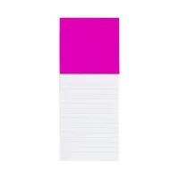 blok s magnetkou růžová s potiskem loga