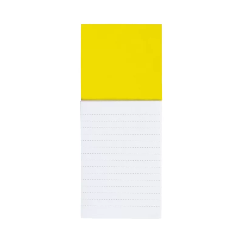 blok s magnetkou žlutá s potiskem loga