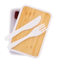 box na jídlo bílá s potiskem loga - foto 2