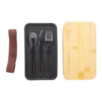 box na jídlo černá s potiskem loga - foto 5