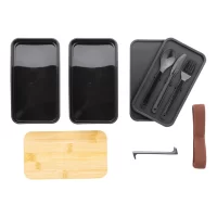 box na jídlo černá s potiskem loga - foto 8