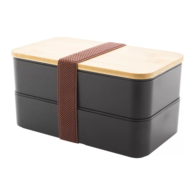 box na jídlo černá — reklamní předmět s vlastním potiskem box na jídlo černá s potiskem loga