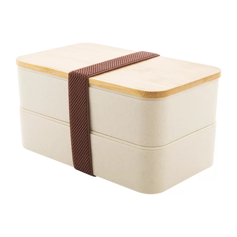 box na jídlo přírodní s potiskem loga