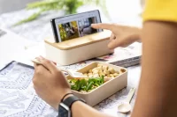 box na jídlo přírodní s potiskem loga - foto 8