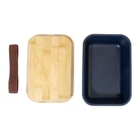 box na jídlo tmavě modrá s potiskem loga - foto 4