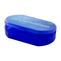 box na pilulky modrá s potiskem loga - foto 3