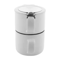 čajová souprava bílá s potiskem loga - foto 4