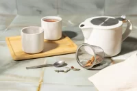 čajová souprava bílá s potiskem loga - foto 6