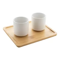 čajová souprava bílá s potiskem loga - foto 2